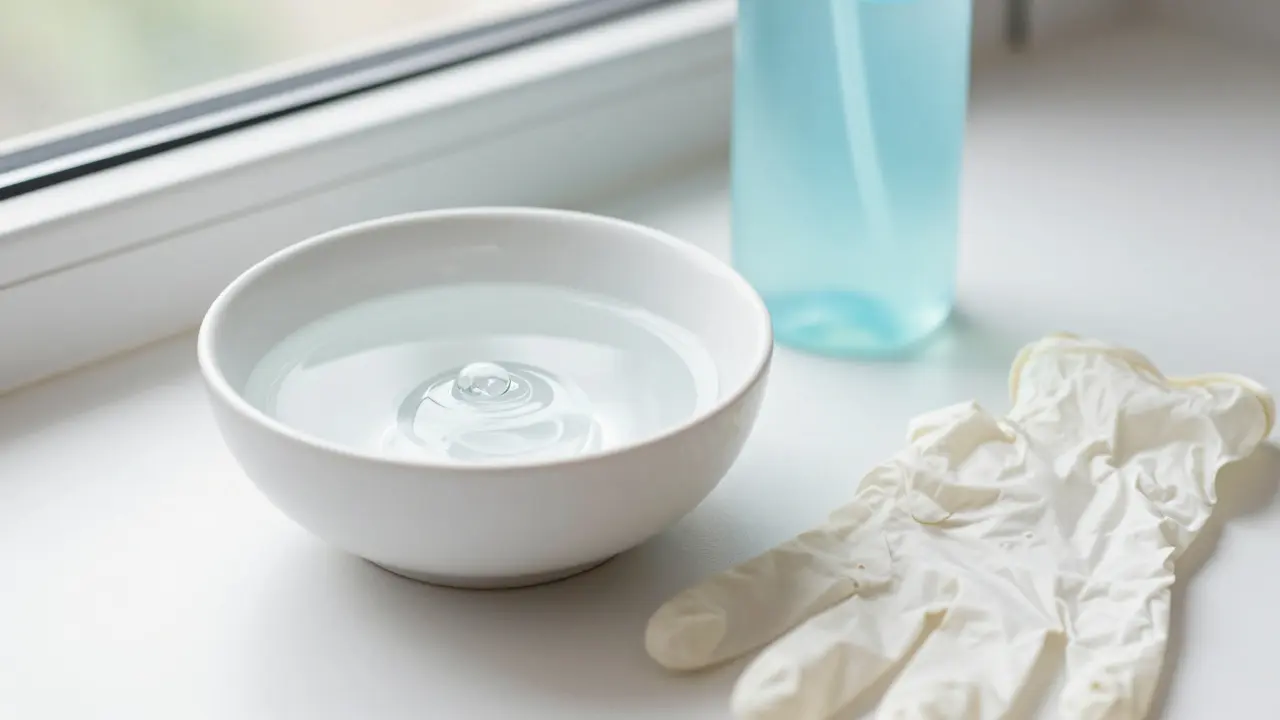 Hygienické pomůcky a lubrikant připravené k použití